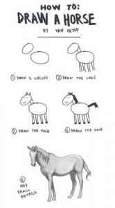 imageshow to draw a horse small