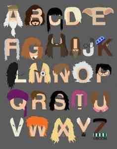 small harry potter alphabet