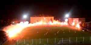 estadio futbol fuego