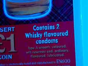 condones whisky