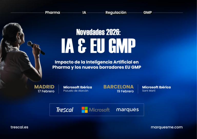 Nueva portada 14 Trescal y Marqués, con Microsoft, presentan las novedades sobre EU GMP e IA para la industria farmacéutica