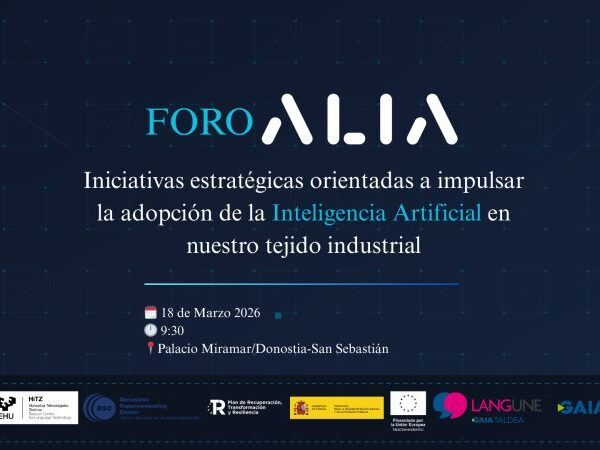 San Sebastián Acoge el Foro ALIA: Impulso a la IA en el Entorno Empresarial