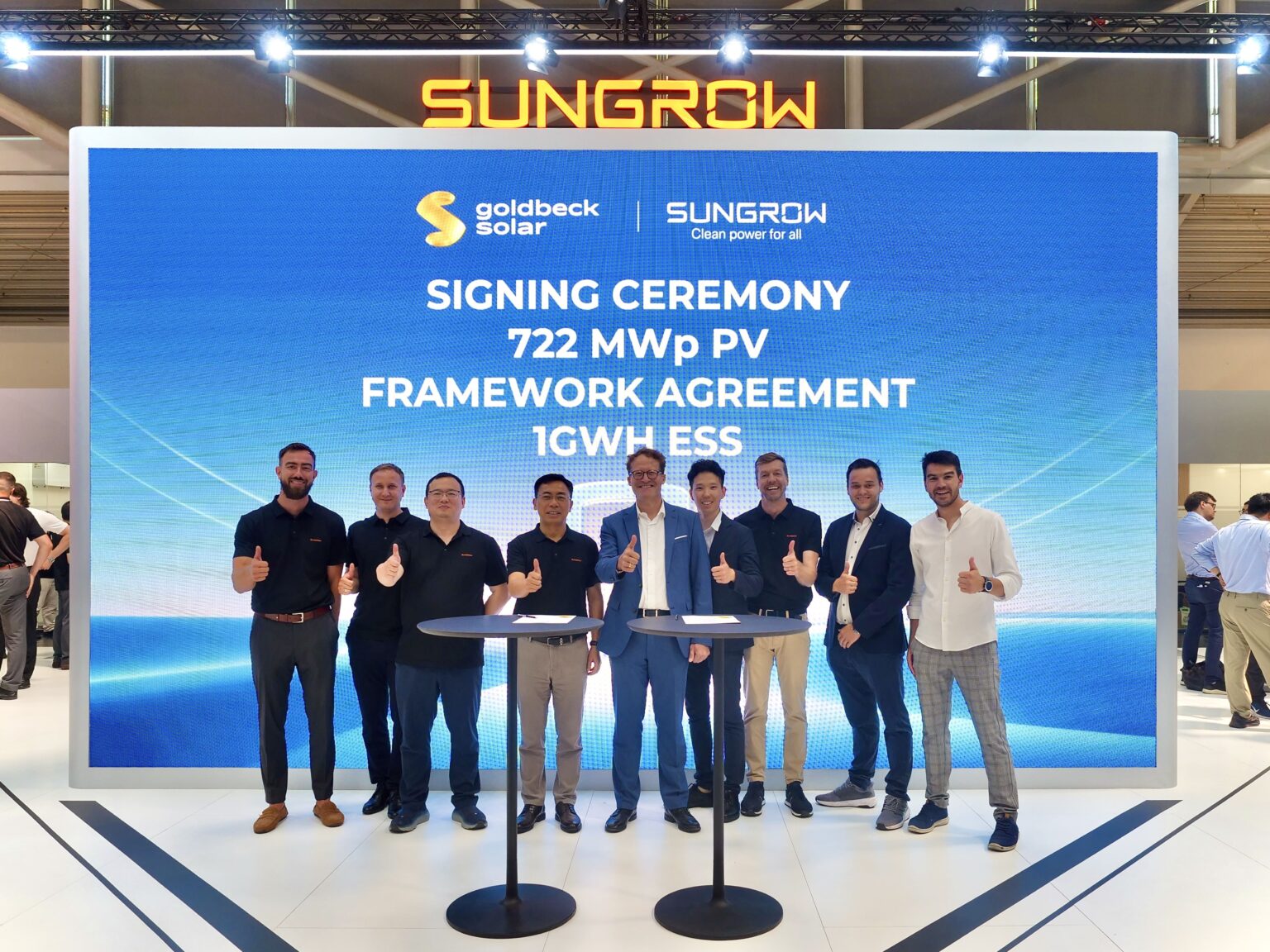 Nueva portada 2 Sungrow y GOLDBECK SOLAR firman el mayor proyecto fotovoltaico de Europa (722 MWp)